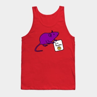 Rat Says Ew People Tank Top